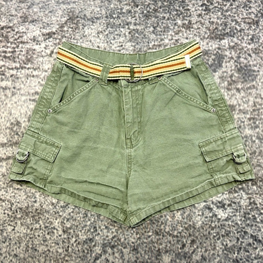 Rivited by Lee Shorts Cargo Womens 6P (28") Green Utility Mom Boho Y2K